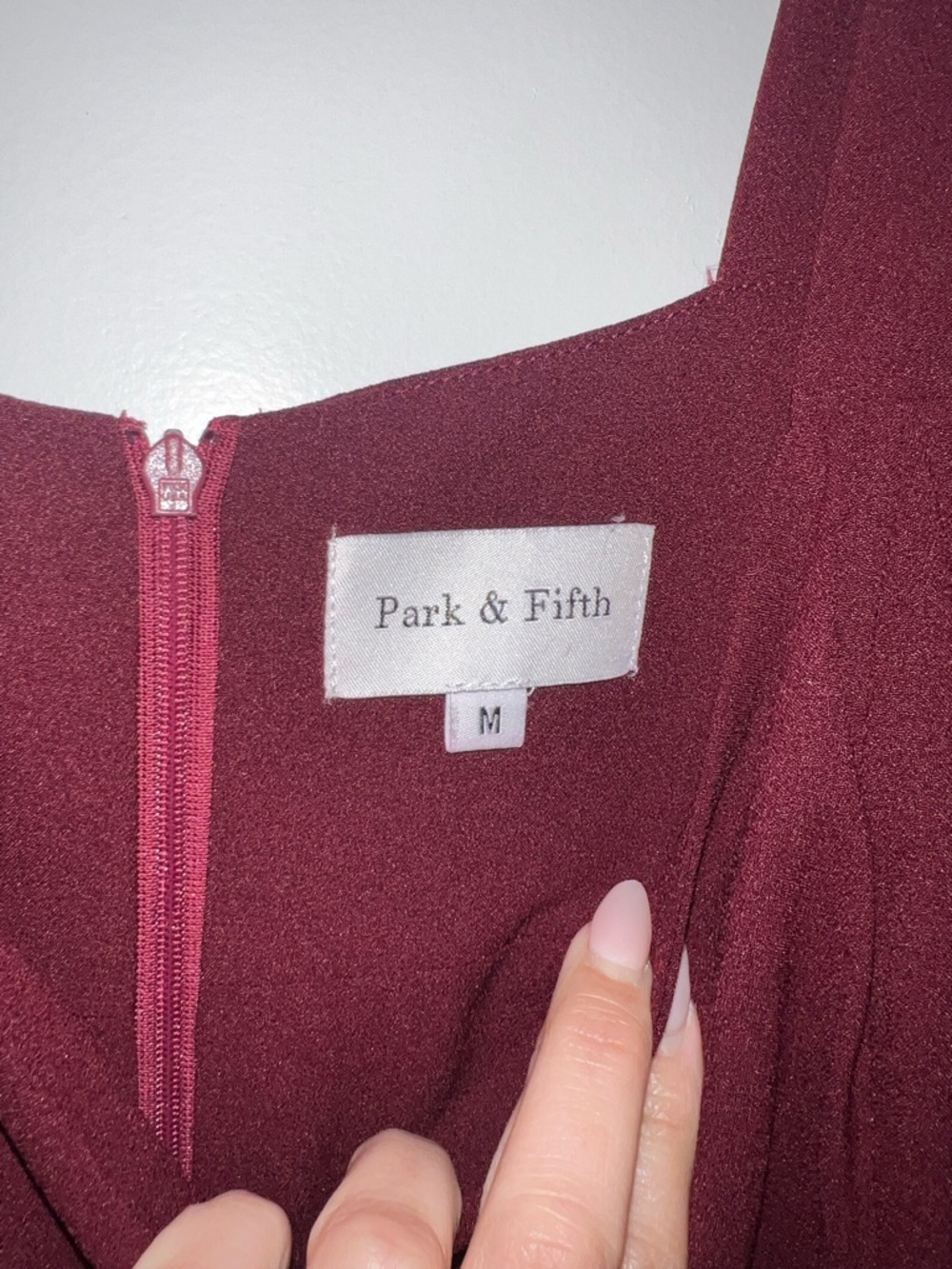 Park & Fifth Burgundy Midi Dress - Picture 3 of 4